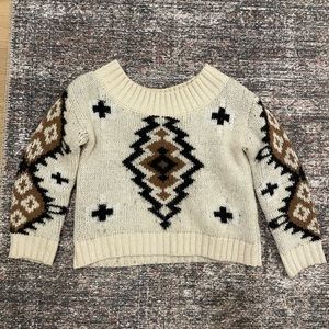 Neutral Patterned Warm Sweater